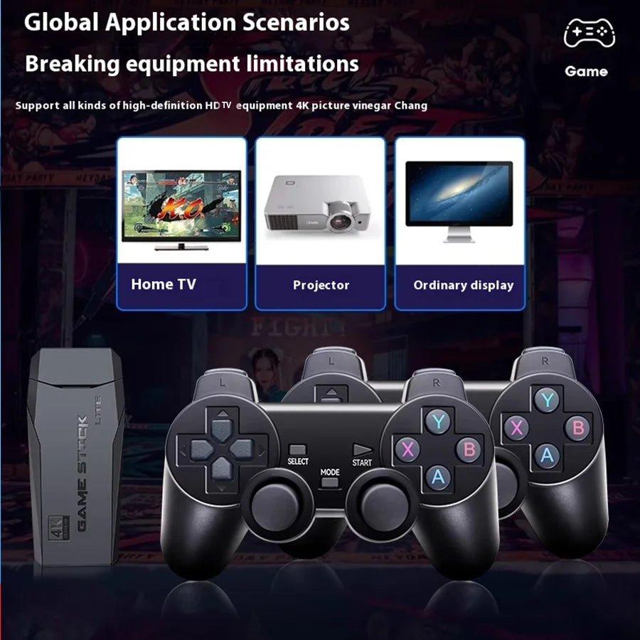 Console Retro Gamestick Controle sem fio 2 Controles
