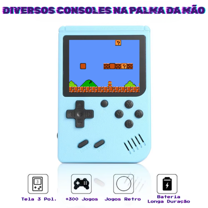 Mini Vídeo Game Retro +100 Jogos Portátil jogue em qualquer lugar Snes, Game Boy