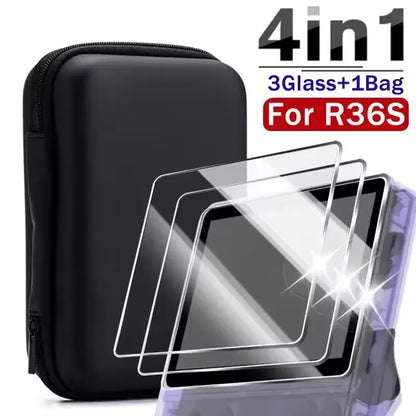 Kit Película + Case para R36S