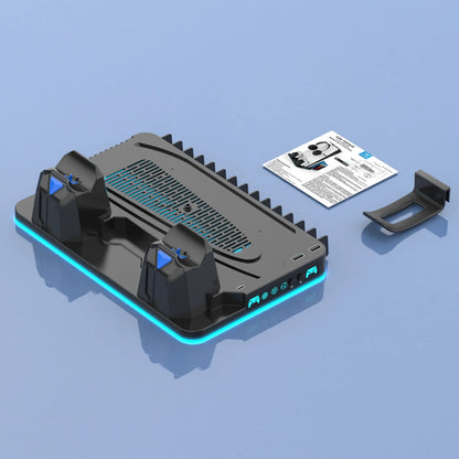 Base de suporte com Cooler de Resfriamento e carregamento de controle PS5