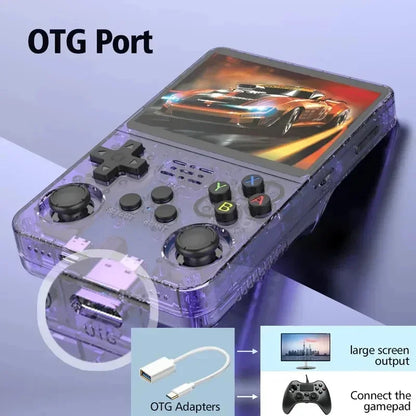 Mini Console Portátil R36S RODA PS1, DREAMCAST, SUPER NINTENDO