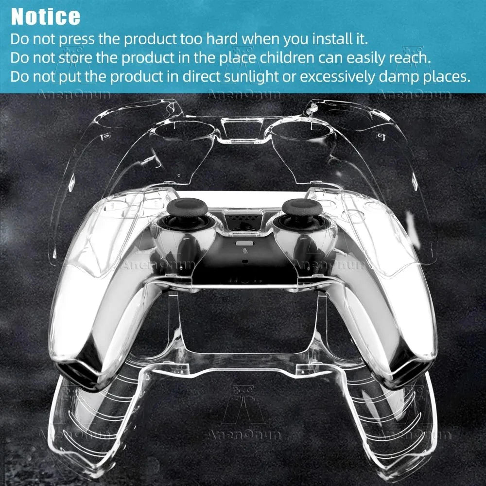Capa de Proteção Transparente para Controle Dualsense PS5