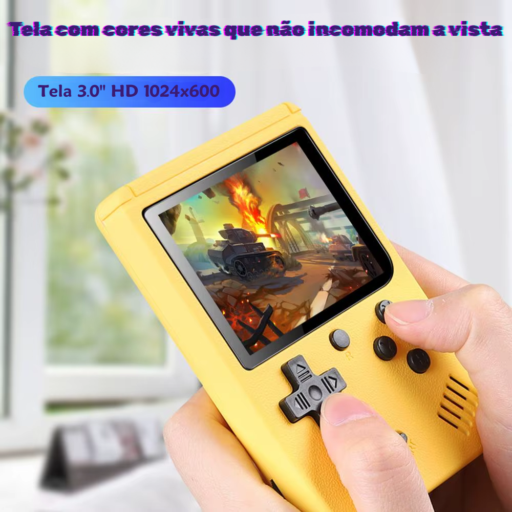 Mini Vídeo Game Retro +100 Jogos Portátil jogue em qualquer lugar Snes, Game Boy
